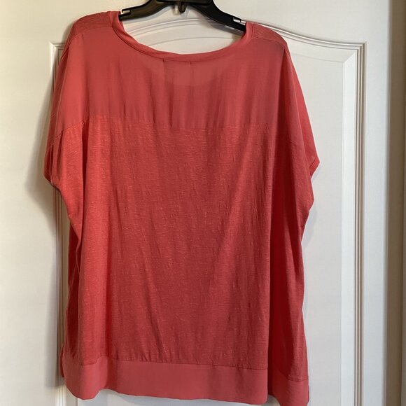 Kenar Woman Orange Knit Top or Tee - Size 1X - Feather weight - Picture 2 of 4